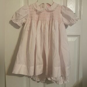 Petit Ami Hand Smocked Dress & Diaper Cover